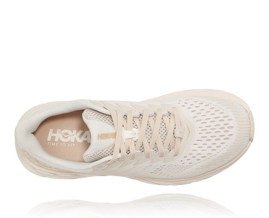 Tenis Hoka One One Mujer Blancos - Clifton 7 - IEVR10384